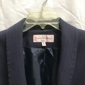 HOLD Navy Blazer w/ Lavender Pinstripes - Jones NY